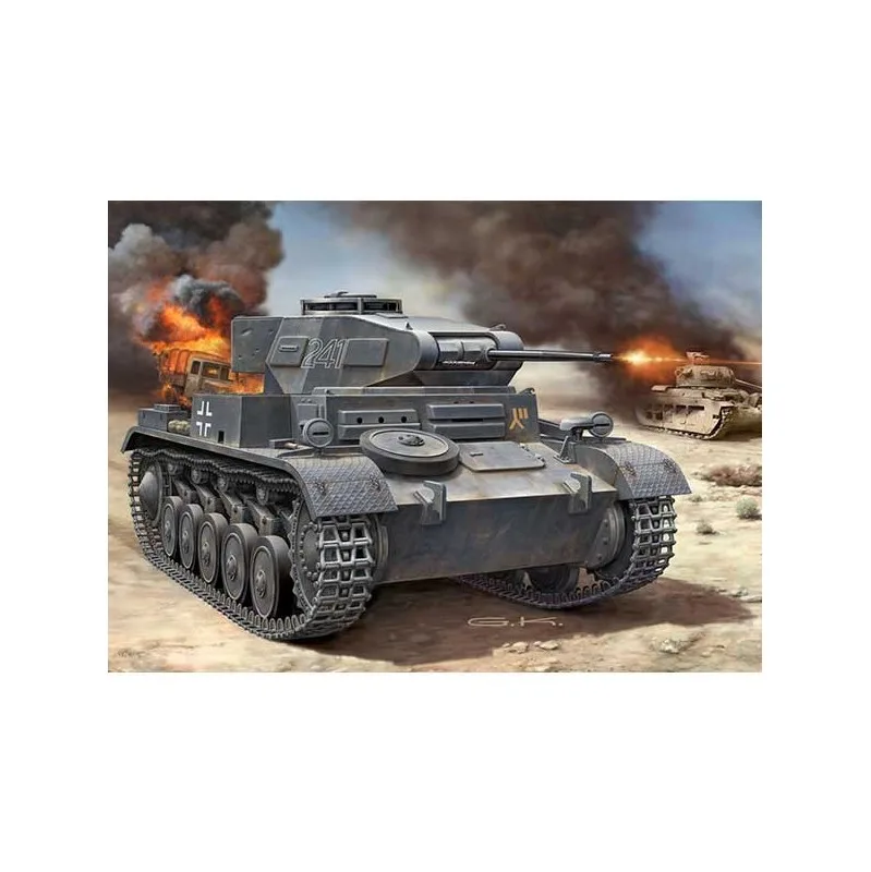 Product image 2: Revell PzKpfw II Ausf. F Tank Model Kit 1:76