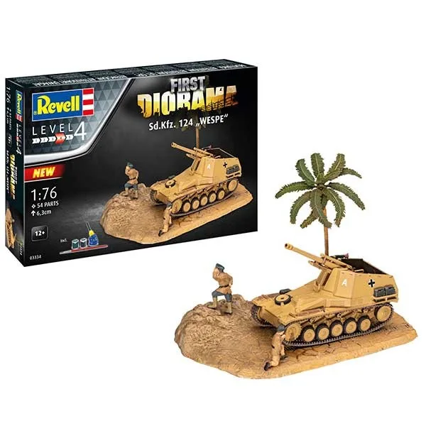 *Revell Maqueta Tanque First Diorama Set Sd.Kfz. 124 "Wespe" 1:76