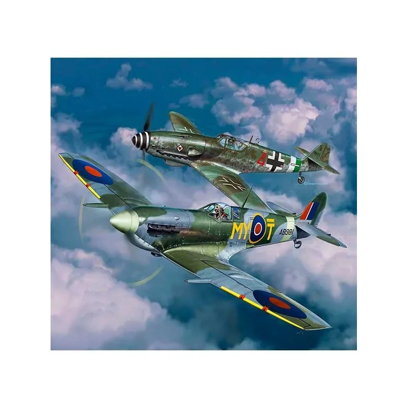 Immagine del prodotto 2: Revell Modello Set Aerei Messer. Bf109G-10 & Spitfire Mk.V 1:72