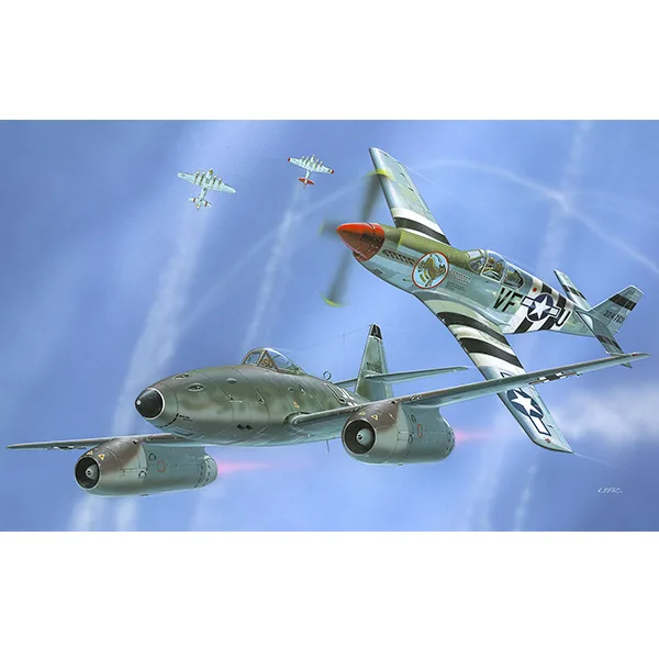 Revell Maqueta Set Aviones Messer. Me262 & P-51B Mustang 1:72
