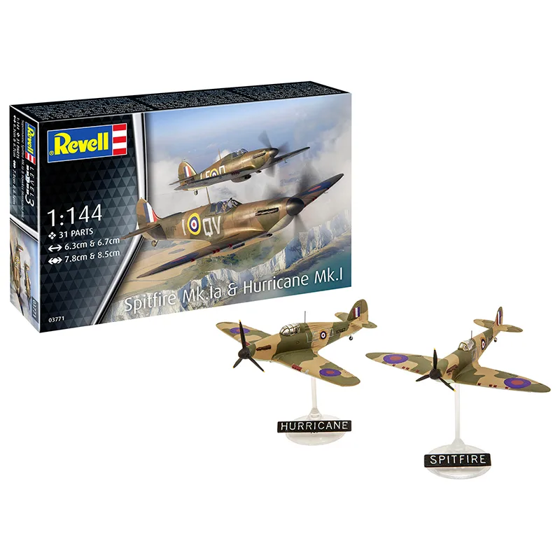 Revell Aviones Micro Wings: Spitfire Mk.I & Hurricane Mk.I  1:144