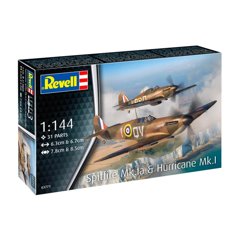 Product image 3: Revell Micro Wings Aircraft: Spitfire Mk.I & Hurricane Mk.I 1:144