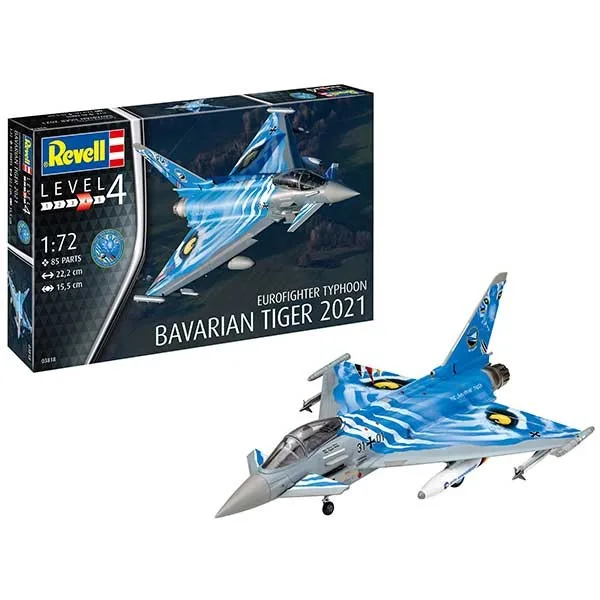 Revell Avión Eurofighter Typhoon The Bavarian Tiger 21 1:72