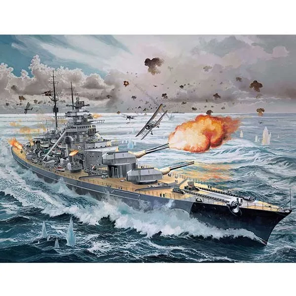 Revell Modellino Nave German Battleship "Bismarck" 1:350