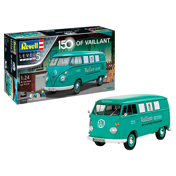 Revell Maqueta con acc. Furgoneta VW T1 Bus "150 Years of Vaillant" 1:24