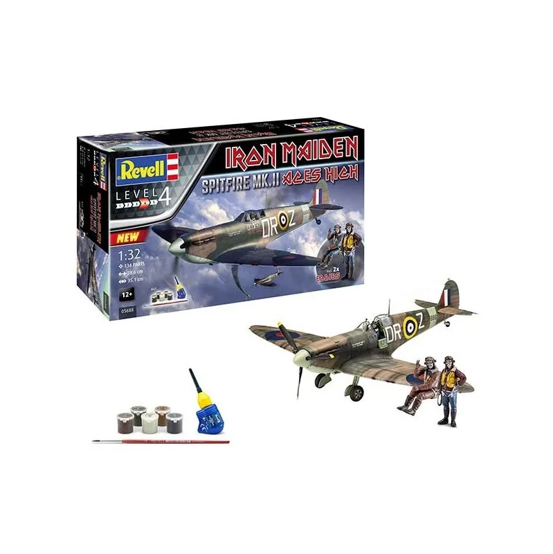 Product image 2: Revell Model Kit with accessories Airplane Spitfire Mk.II Aces High Ir. M 1:32