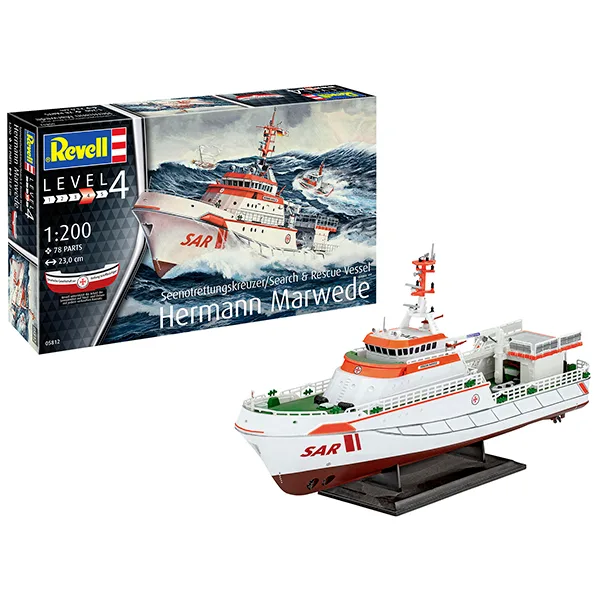 Revell Maqueta Barco Search & Rescue Vessel "Hermann Marwede" 1:200