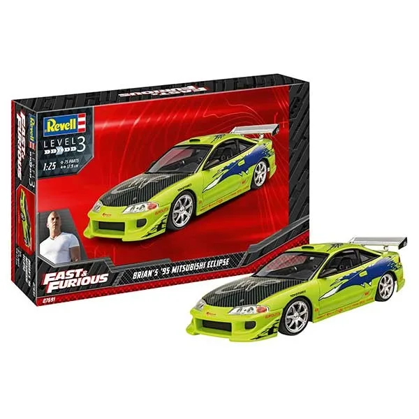 Revell Model Car Fast & Furious 1995 Mitsubishi Eclipse 1:25