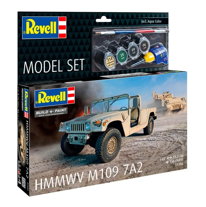 Product image 2: Revell Model Set HMMWV M109 7A2 Military Vehicle 1:35