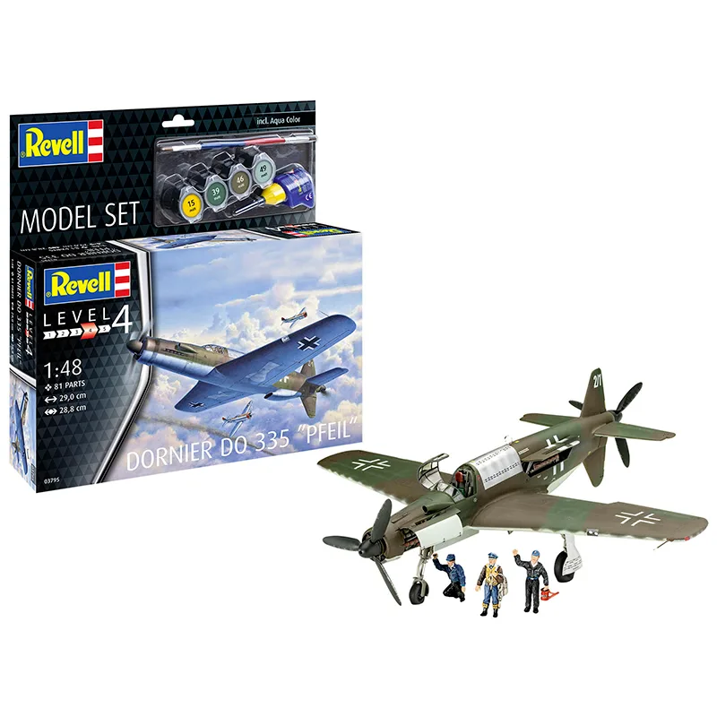 Revell Model Set Avión Do335 Pfeil 1:48