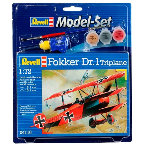 Revell Model Set Avión Fokker DR.1 Triplane 1:72