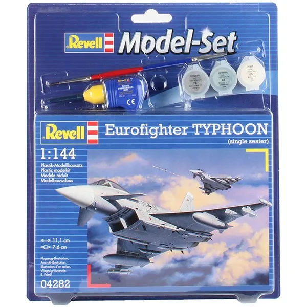 Revell Model Set Aereo Eurofighter Typhoon (Single Seater) 1:144