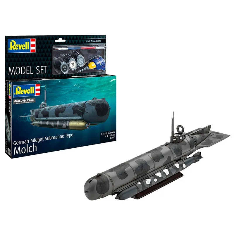 Revell Model Set Submarine German Submarine Type Molch 1:72
