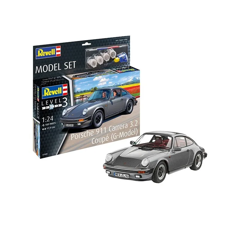 Immagine del prodotto 4: Revell Model Set Auto Porsche 911 Carrera 3.2 Coupé G-Model 1:24