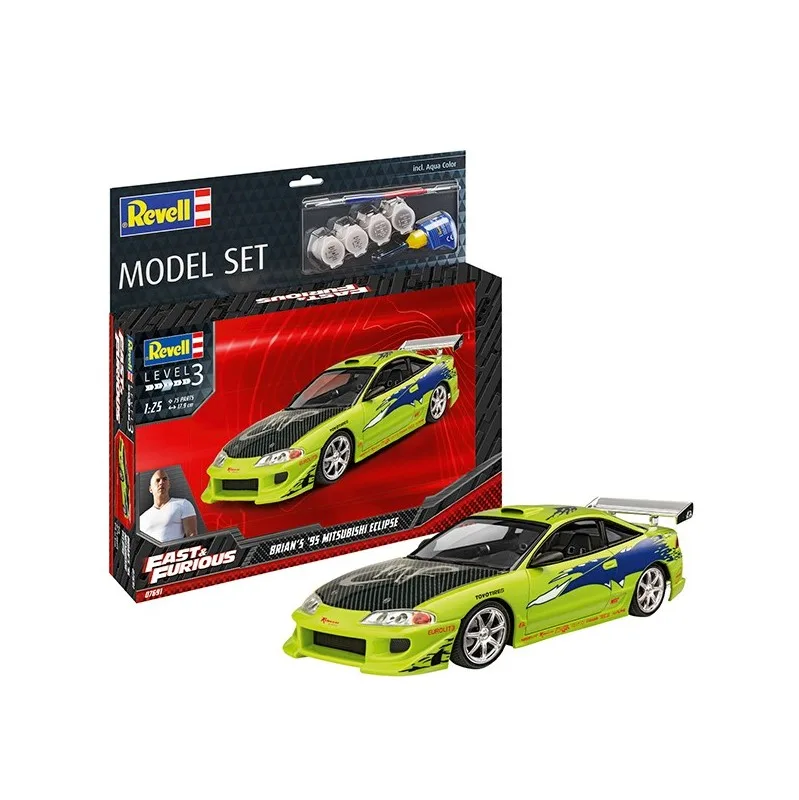 Immagine del prodotto 2: Revell Model Set Auto F&F Brian's 1995 Mitsubishi Eclipse 1:25