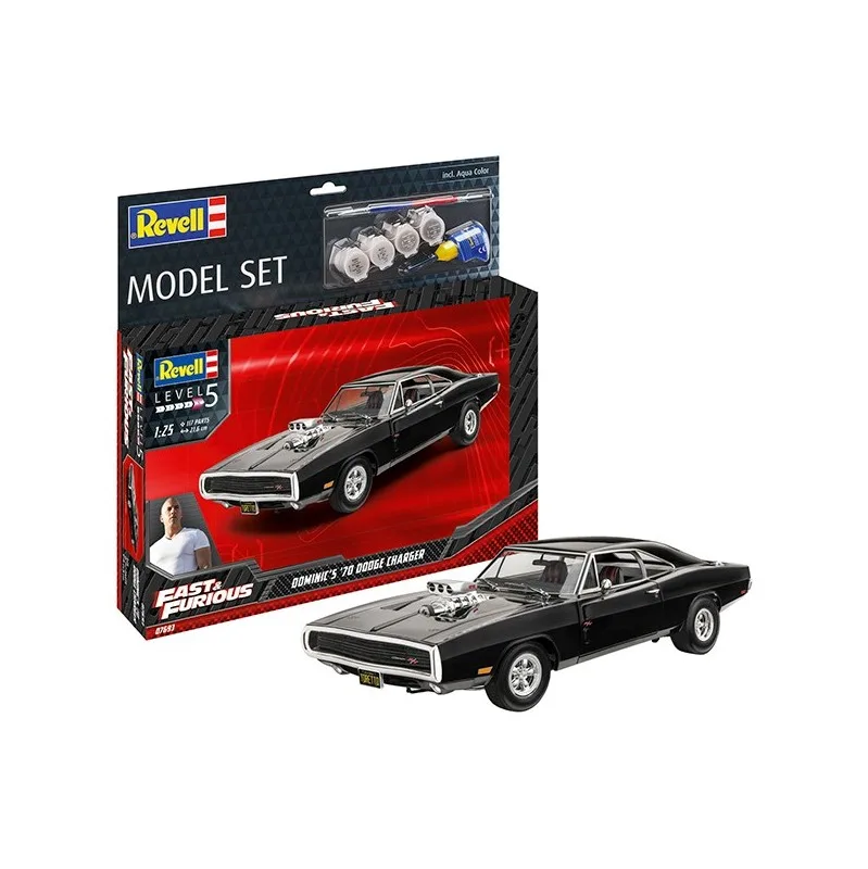 Product image 2: Revell Model Set F&F Dominic's 1970 Dodge Charger Car 1:25