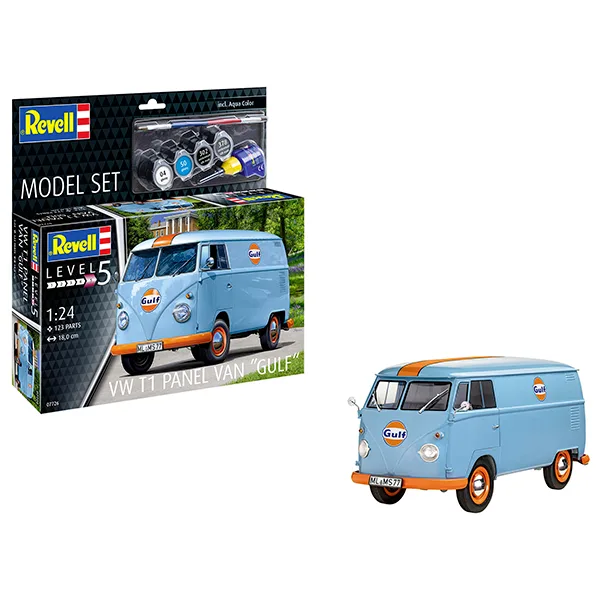 Revell Model Set Furgoneta VW T1 Panel Van (Gulf) 1:24
