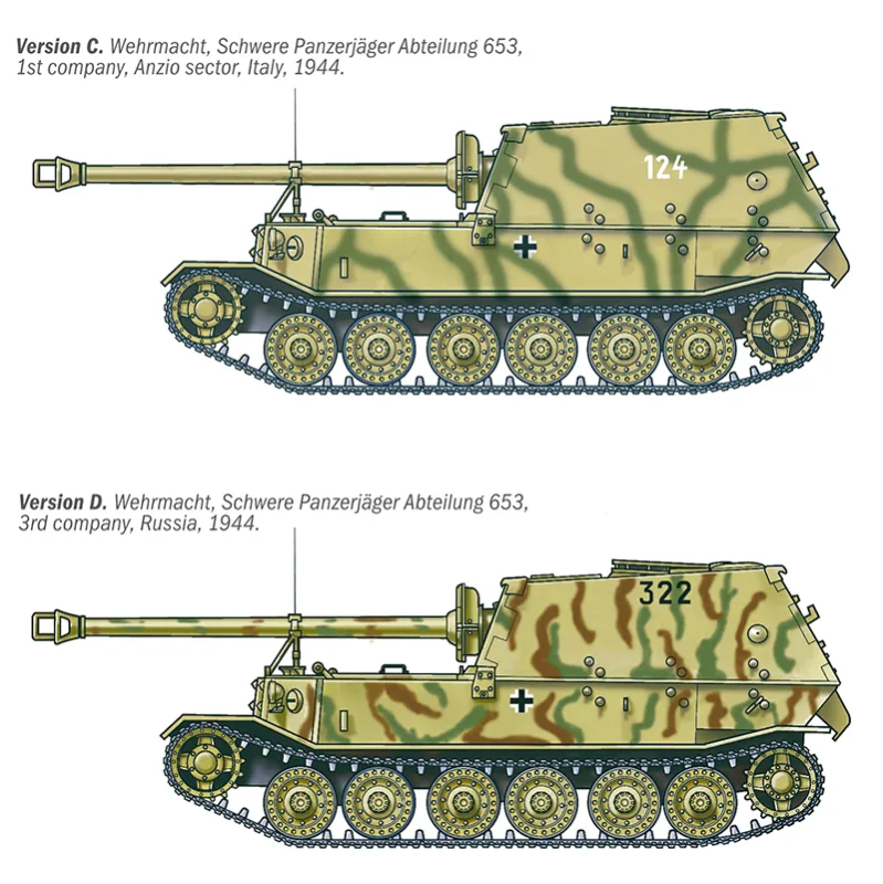 Imagen del producto 4: Italeri Tanque Sd.Kfz. 184 Panzerjäger Tiger (P) Elefant 1:35