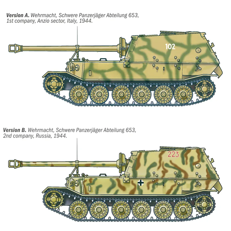 Imagen del producto 5: Italeri Tanque Sd.Kfz. 184 Panzerjäger Tiger (P) Elefant 1:35