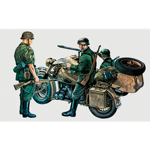 Italeri Moto militar BMW R75 with Sidecar 1:35