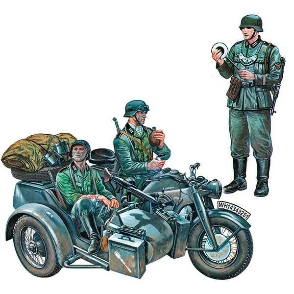 Italeri Moto militar Zündapp KS750 1:35