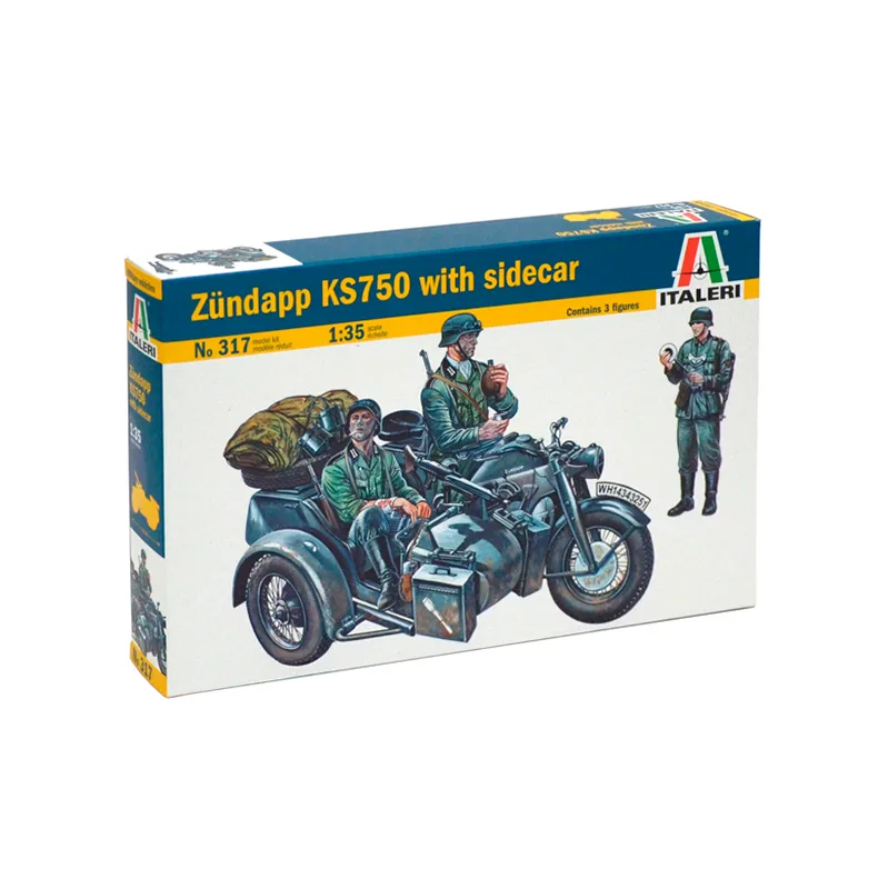 Product image 2: Italeri Military Motorcycle Zündapp KS750 1:35
