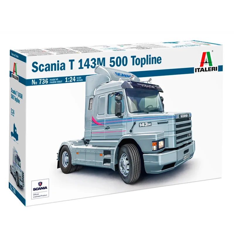 Product image 2: Italeri Truck Scania T143 M500 Top Line 1:24
