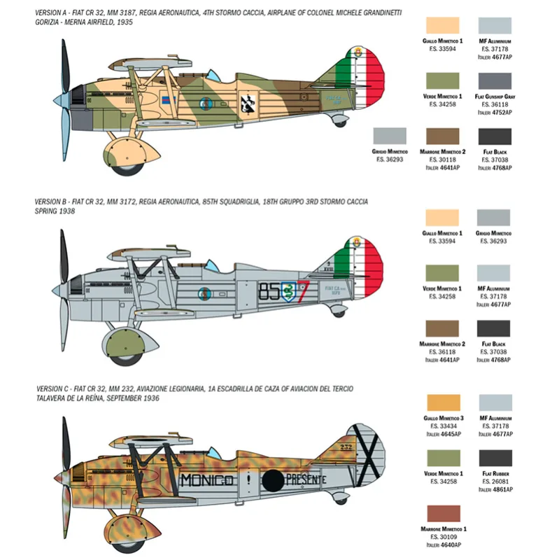 Product image 4: Italeri CR.32 Freccia Aircraft 1:72
