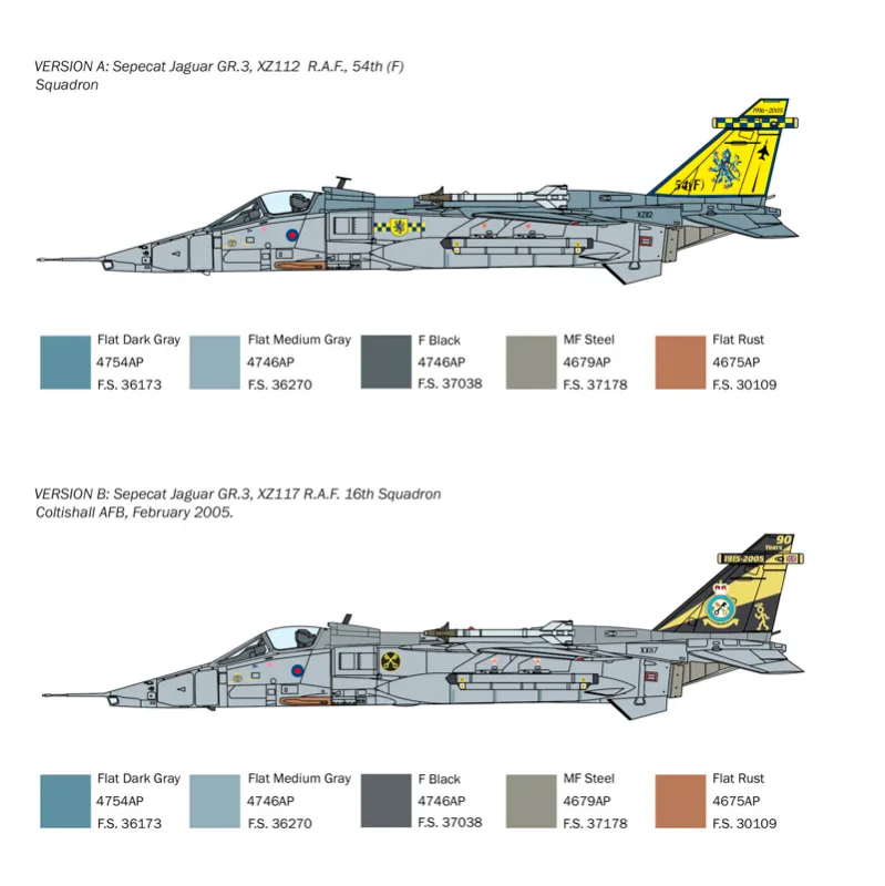 Product image 5: Italeri Jaguar GR.1/GR.3 R.A.F. Aircraft 1:72