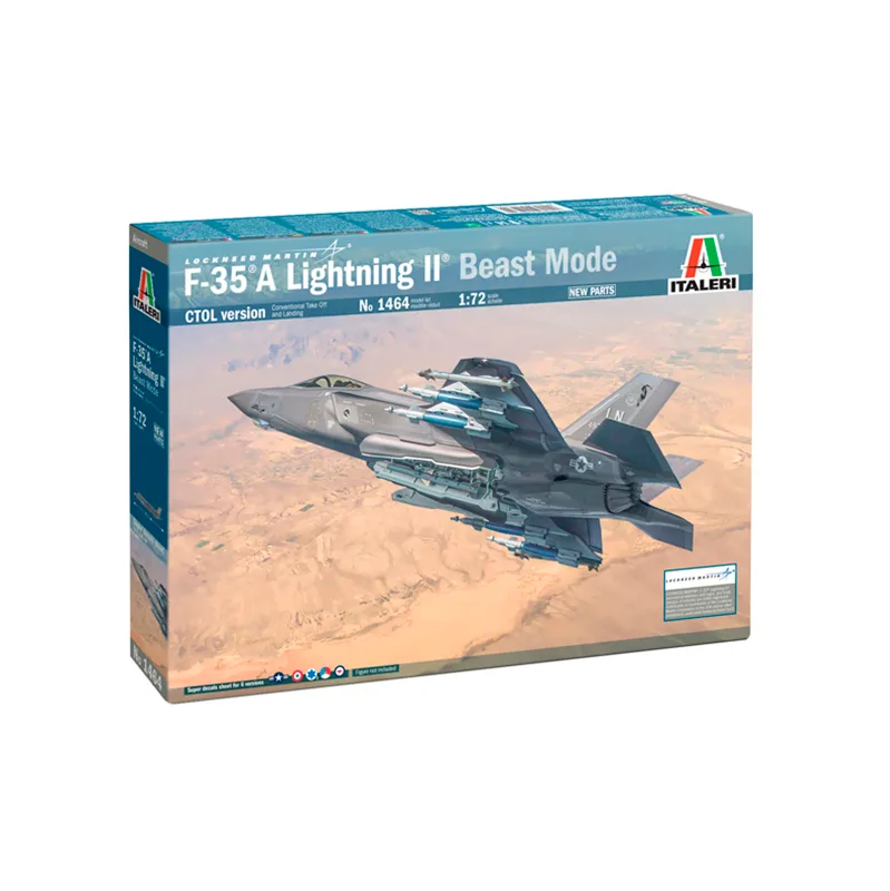 Immagine del prodotto 2: Italeri Aeroplano F-35A Lightning II (Beast Mode) 1:72