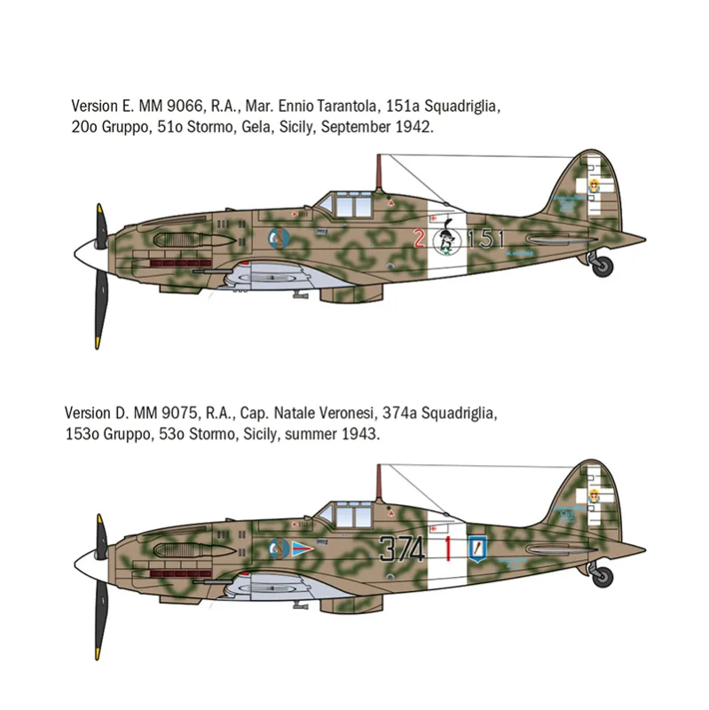 Immagine del prodotto 4: Italeri Aereo MC.202 Folgore Aces 1:72