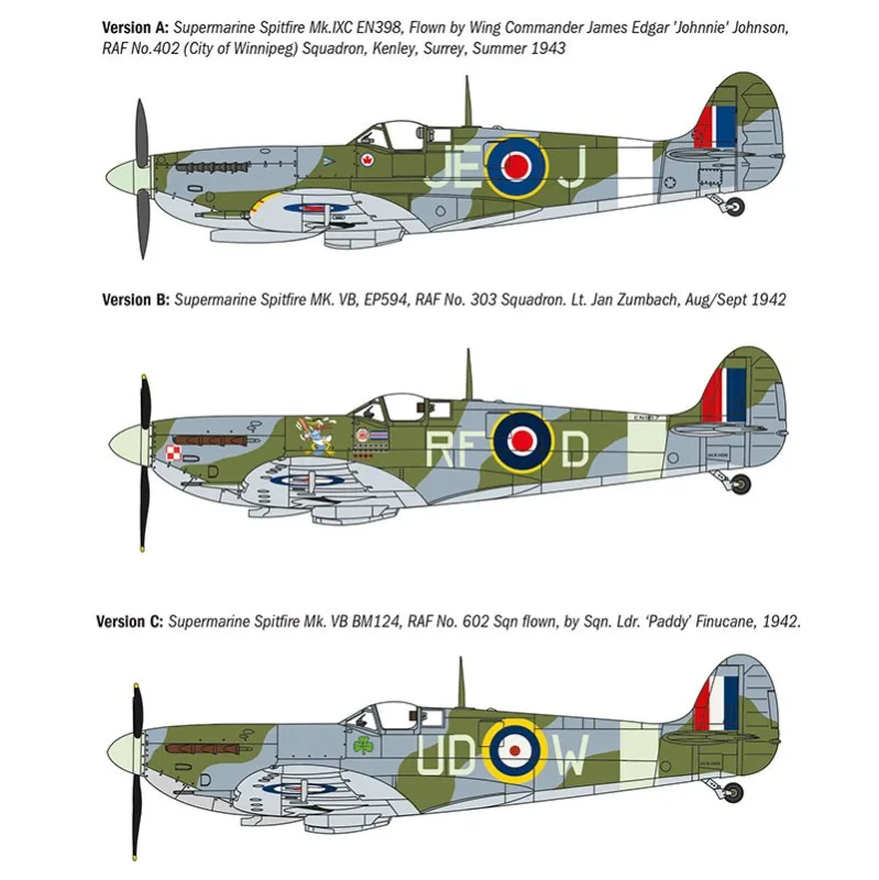 Immagine del prodotto 2: Italeri Aereo Spitfire Mk.V / Mk.IX Aces 1:72