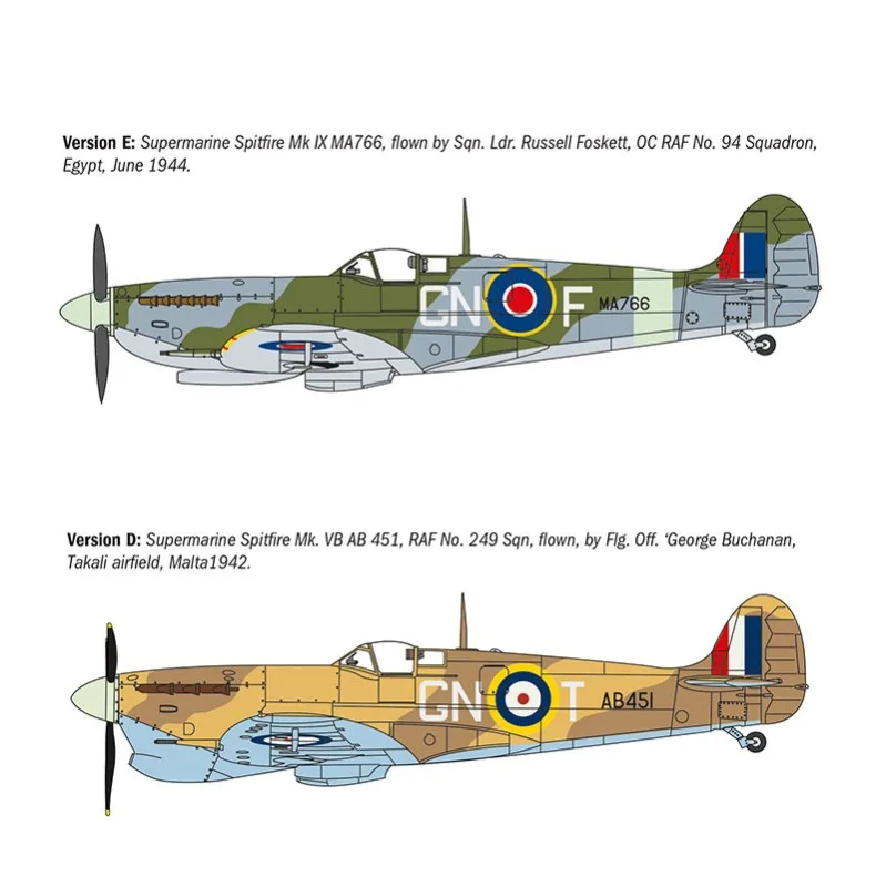 Immagine del prodotto 4: Italeri Aereo Spitfire Mk.V / Mk.IX Aces 1:72