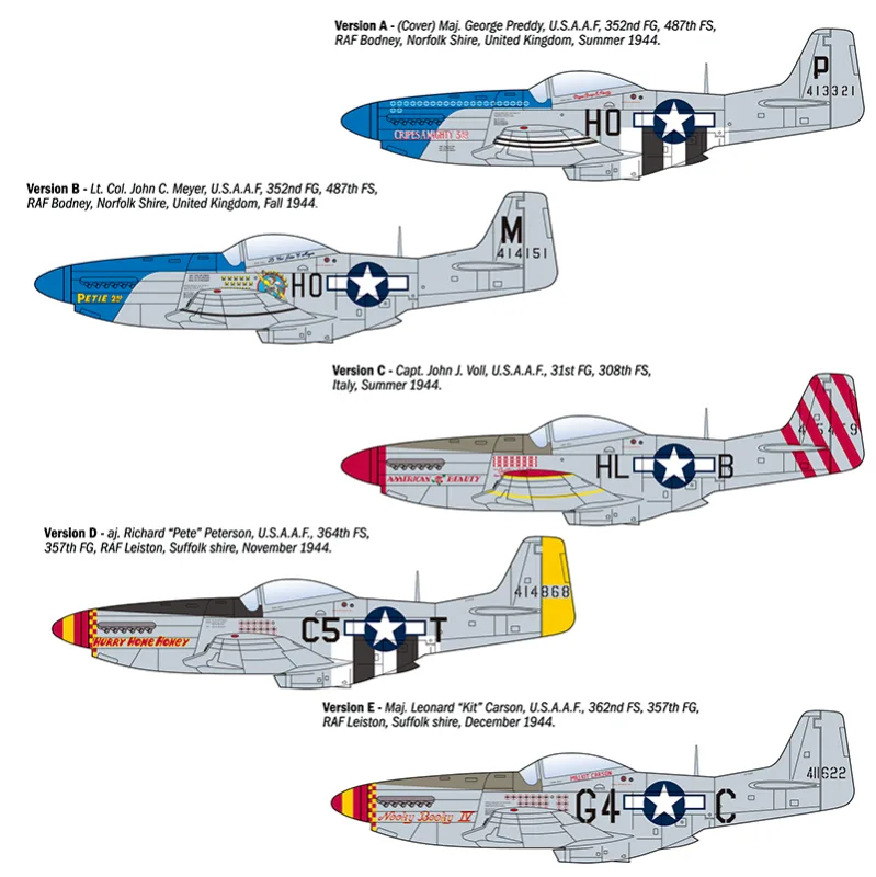 Product image 2: Italeri P-51D Mustang Aces Aircraft 1:72