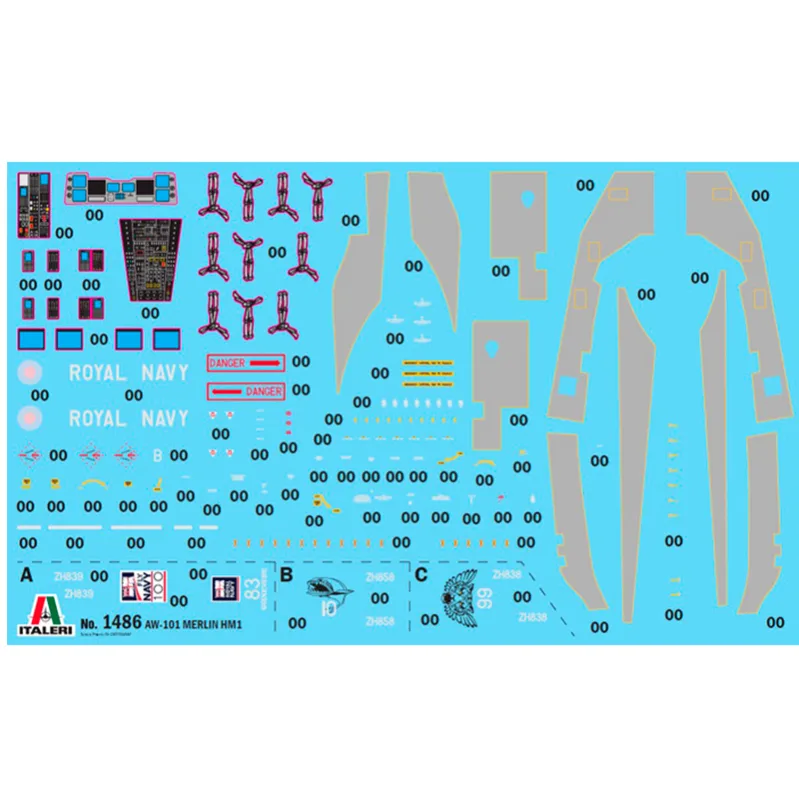 Product image 3: Italeri AW101 Merlin HM.1 Helicopter 1:72