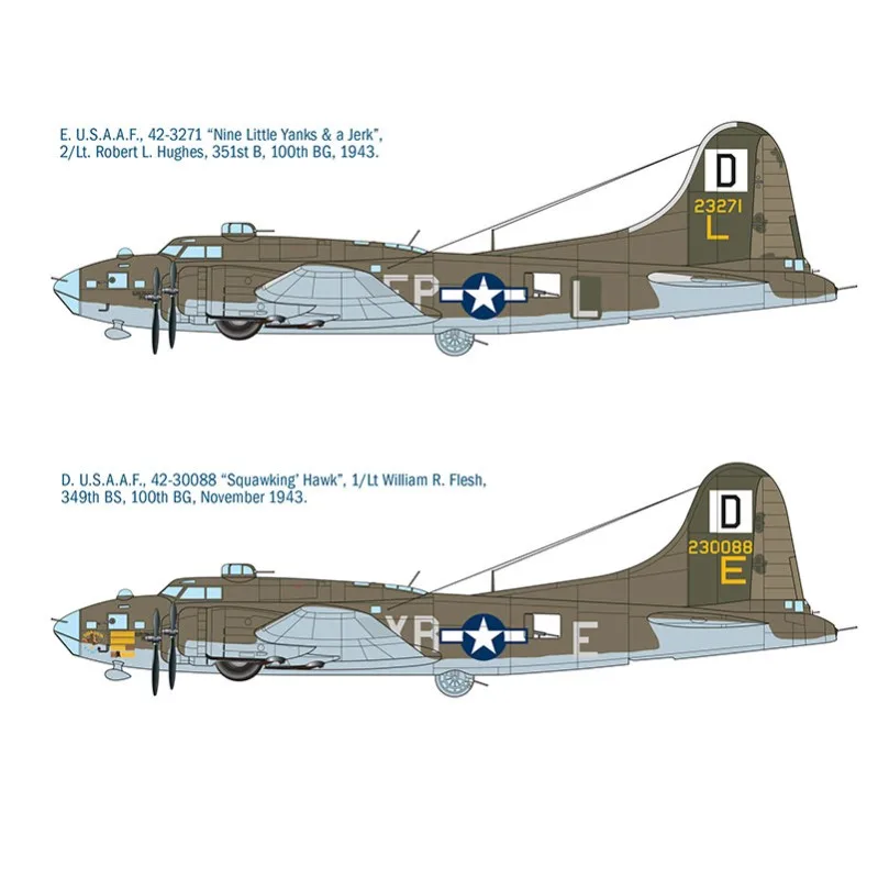 Product image 4: Italeri B-17F Flying Fortress Aircraft 1:72