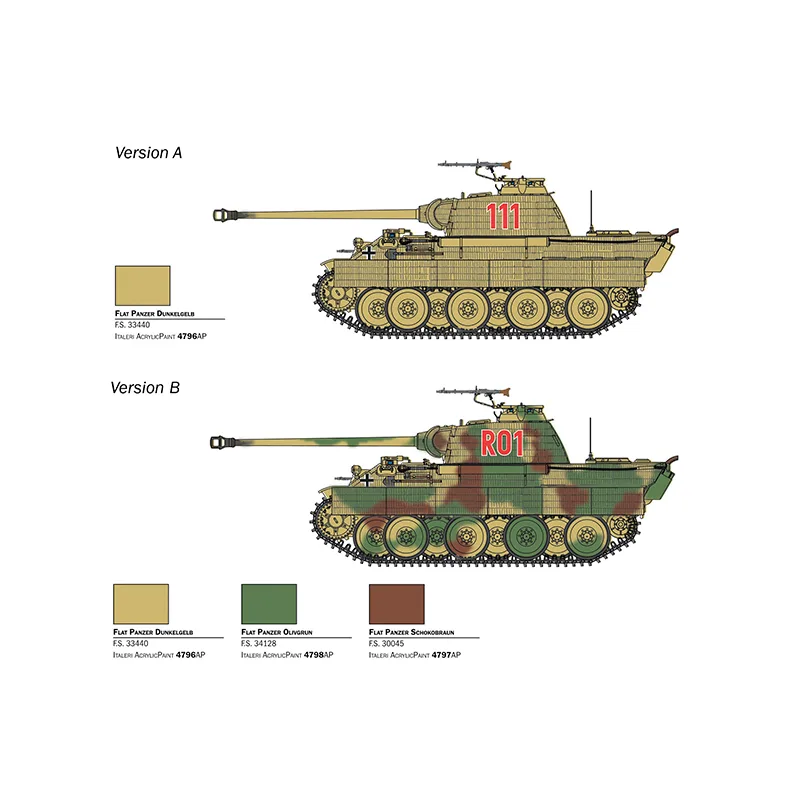 Product image 2: Italeri Sd. Kfz. 171 Panther Ausf. A Tank 1:56