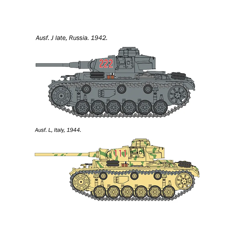 Product image 2: Italeri Pz.Kpfw. III Ausf. J/L/M/N Tank 1:56