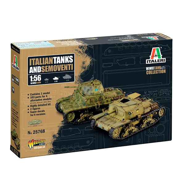 Italeri Tanques Italian Tanks and Semoventi 1:56