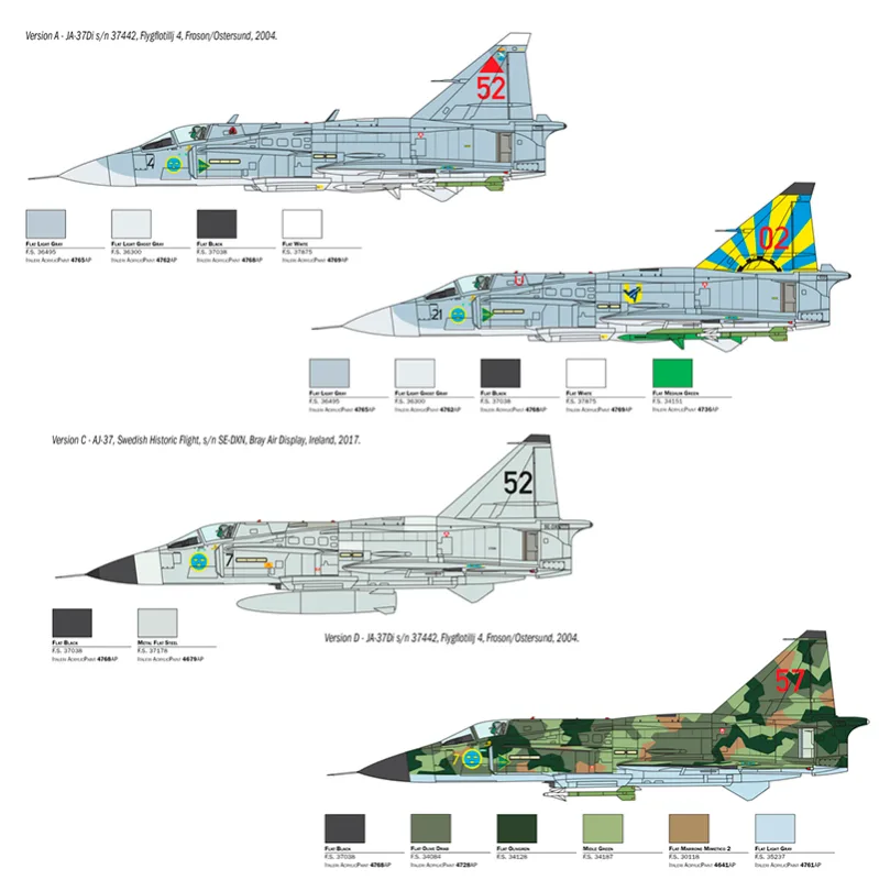 Product image 3: Italeri SAAB JA 37 / AJ 37 Viggen Aircraft 1:48