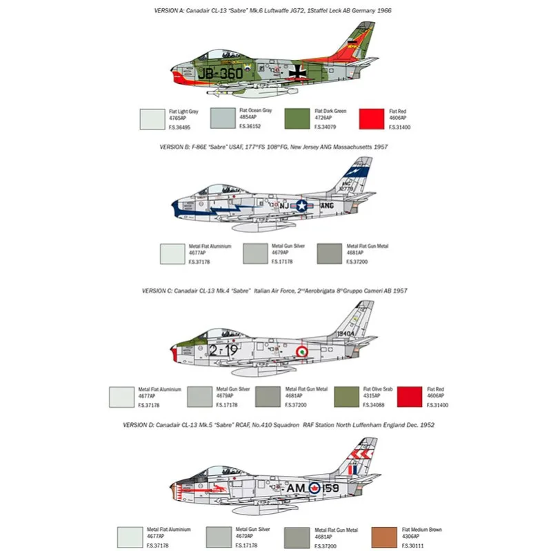 Immagine del prodotto 3: Italeri Aeroplano F-86E Sabre 1:48