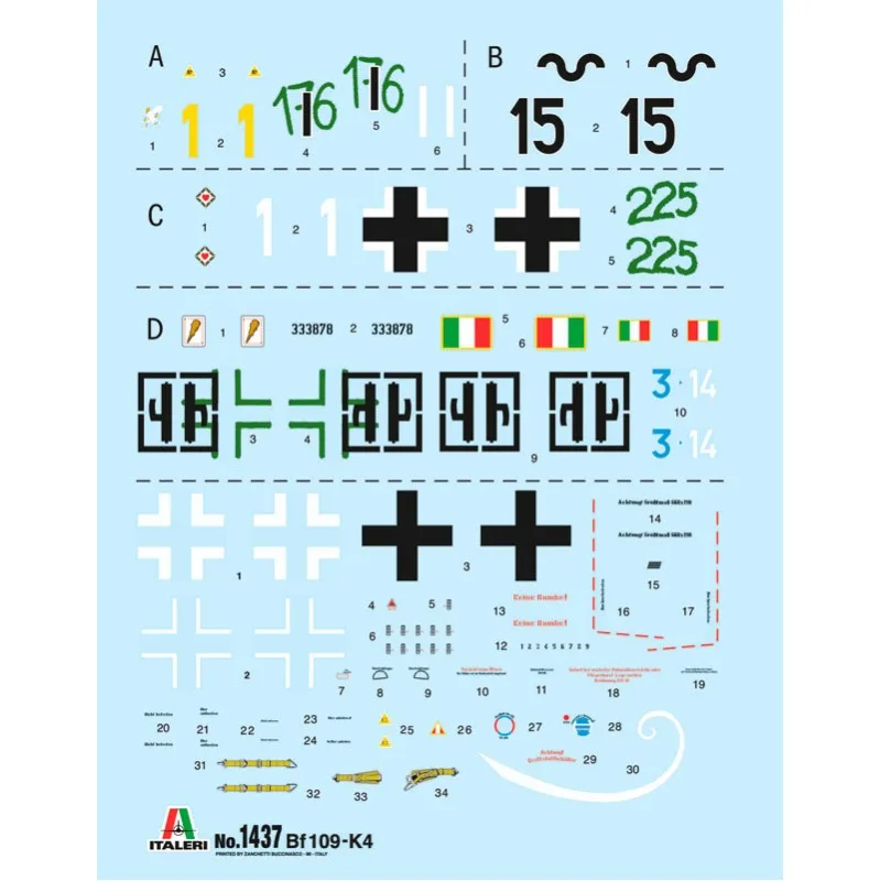 Product image 3: Italeri Bf 109 K-4 Aircraft 1:48