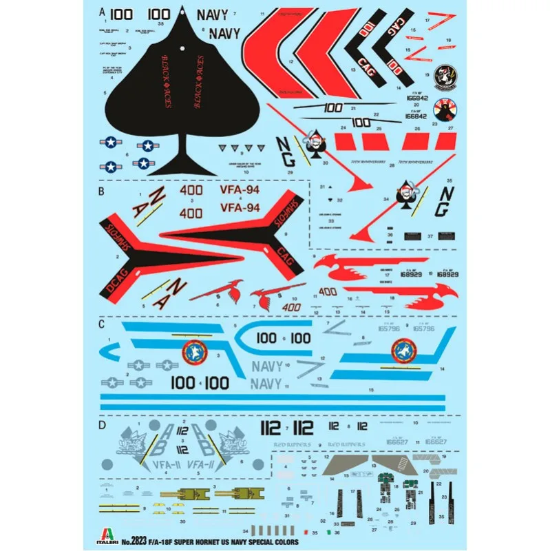 Product image 4: Italeri F/A-18F U.S. Navy Special Colors Aircraft 1:48
