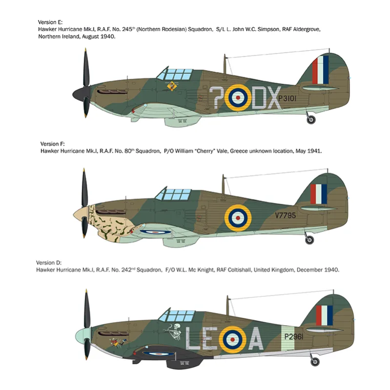 Imagen del producto 3: Italeri Avión Hurricane Mk. I  WW2 Aces 1:48
