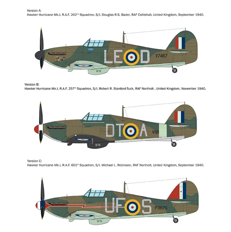 Imagen del producto 4: Italeri Avión Hurricane Mk. I  WW2 Aces 1:48