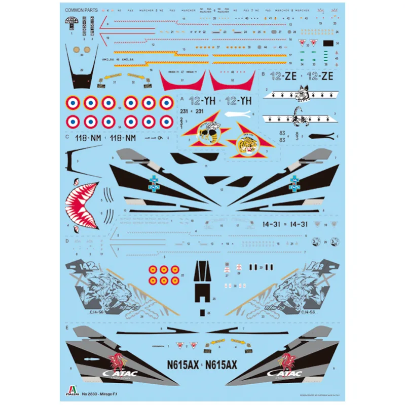 Product image 4: Italeri Mirage F1 C/CR Aircraft 1:48