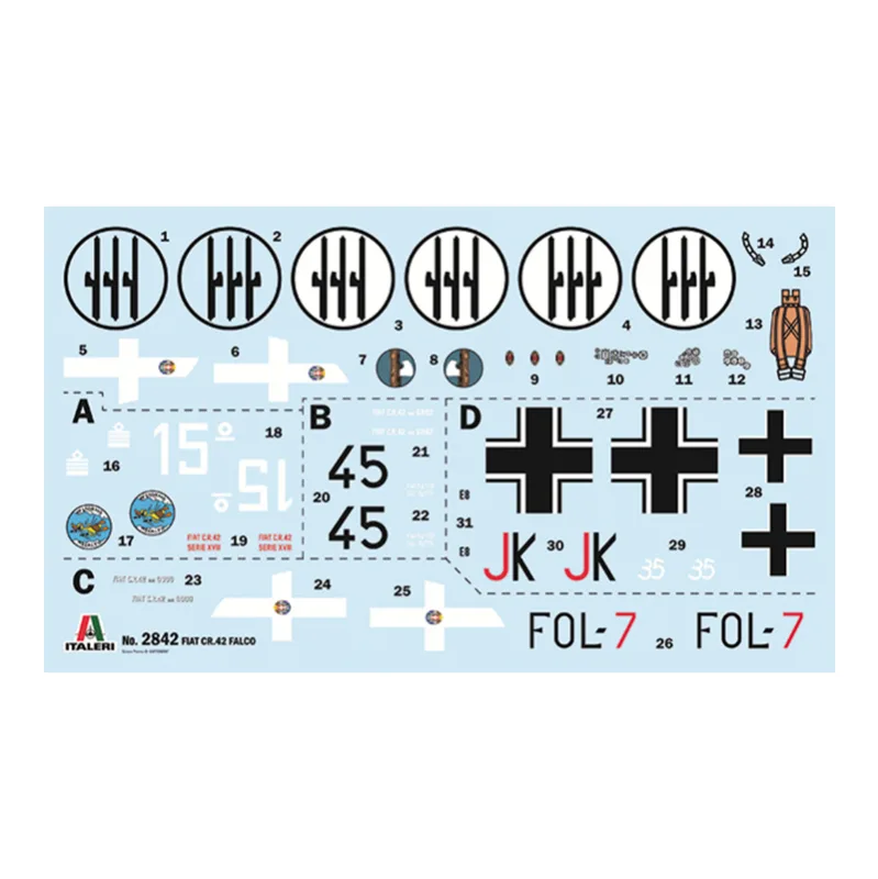 Product image 2: Italeri FIAT CR.42 Falco Assault/Night Fighter Aircraft 1:48