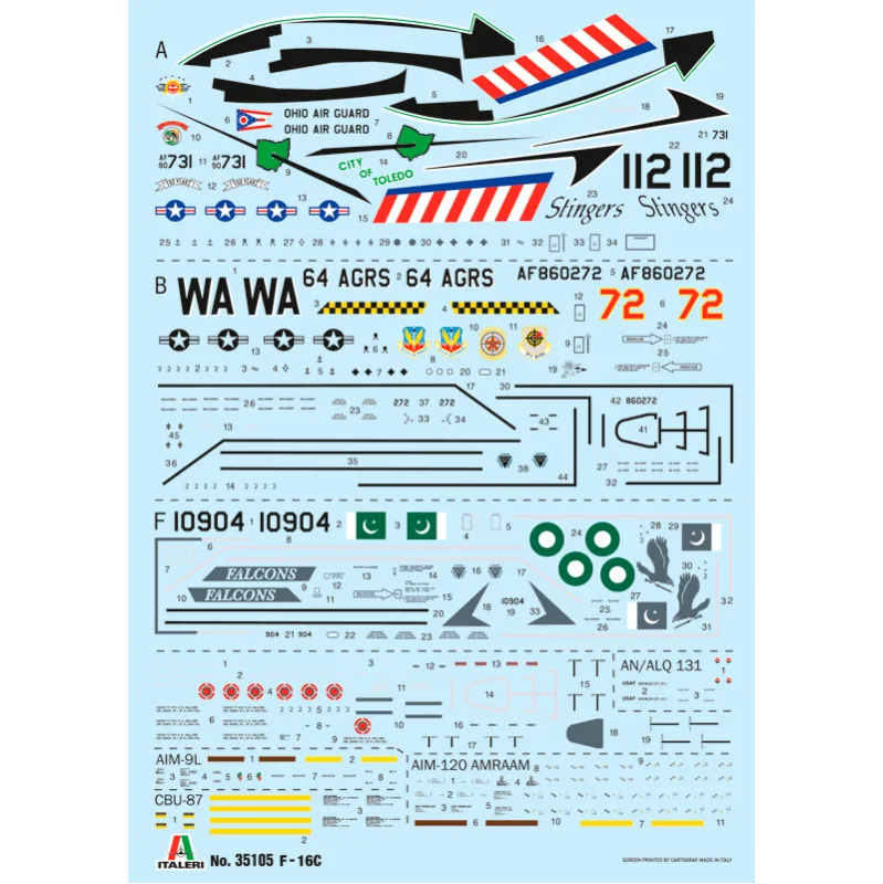 Product image 3: Italeri War Thunder Series - F-16C Fighting Falcon Aircraft 1:48