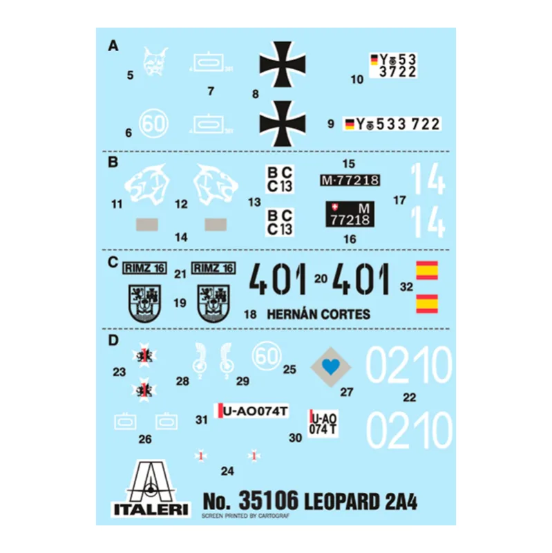 Imagen del producto 3: Italeri War Thunder Series - Tanque Leopard 2 A4 1:35
