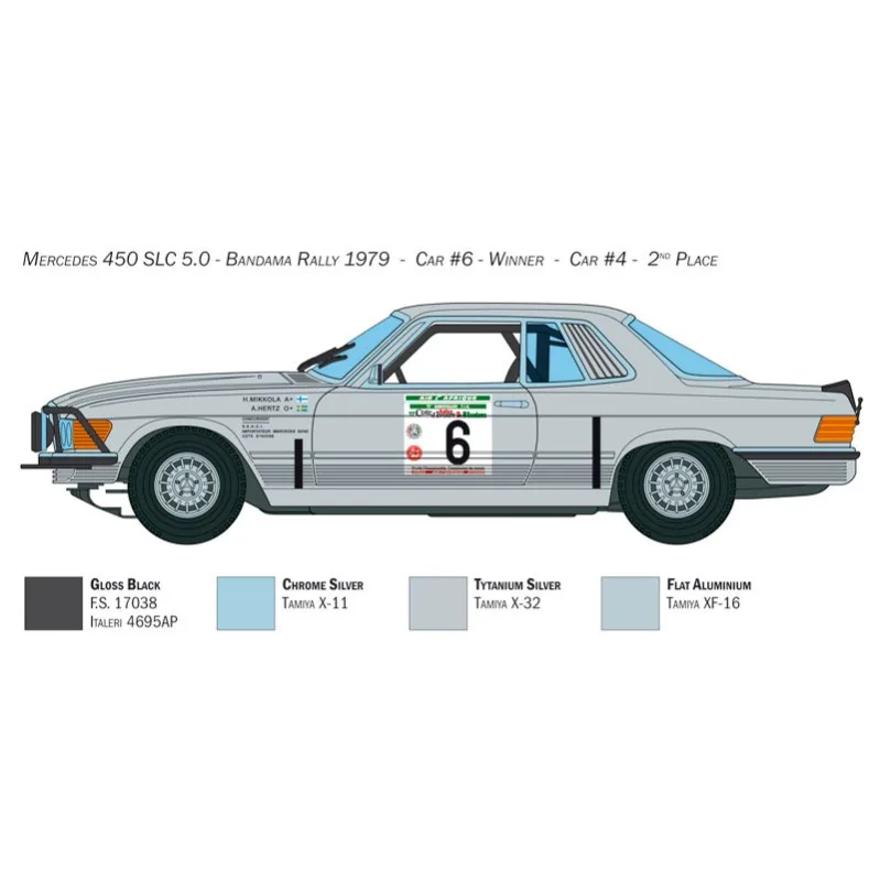 Product image 3: Italeri MB 450 SLC Rallye Bandama 1979 Racing Car 1:24
